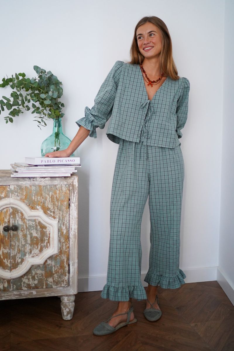 Pijama Jane Largo Verdoso