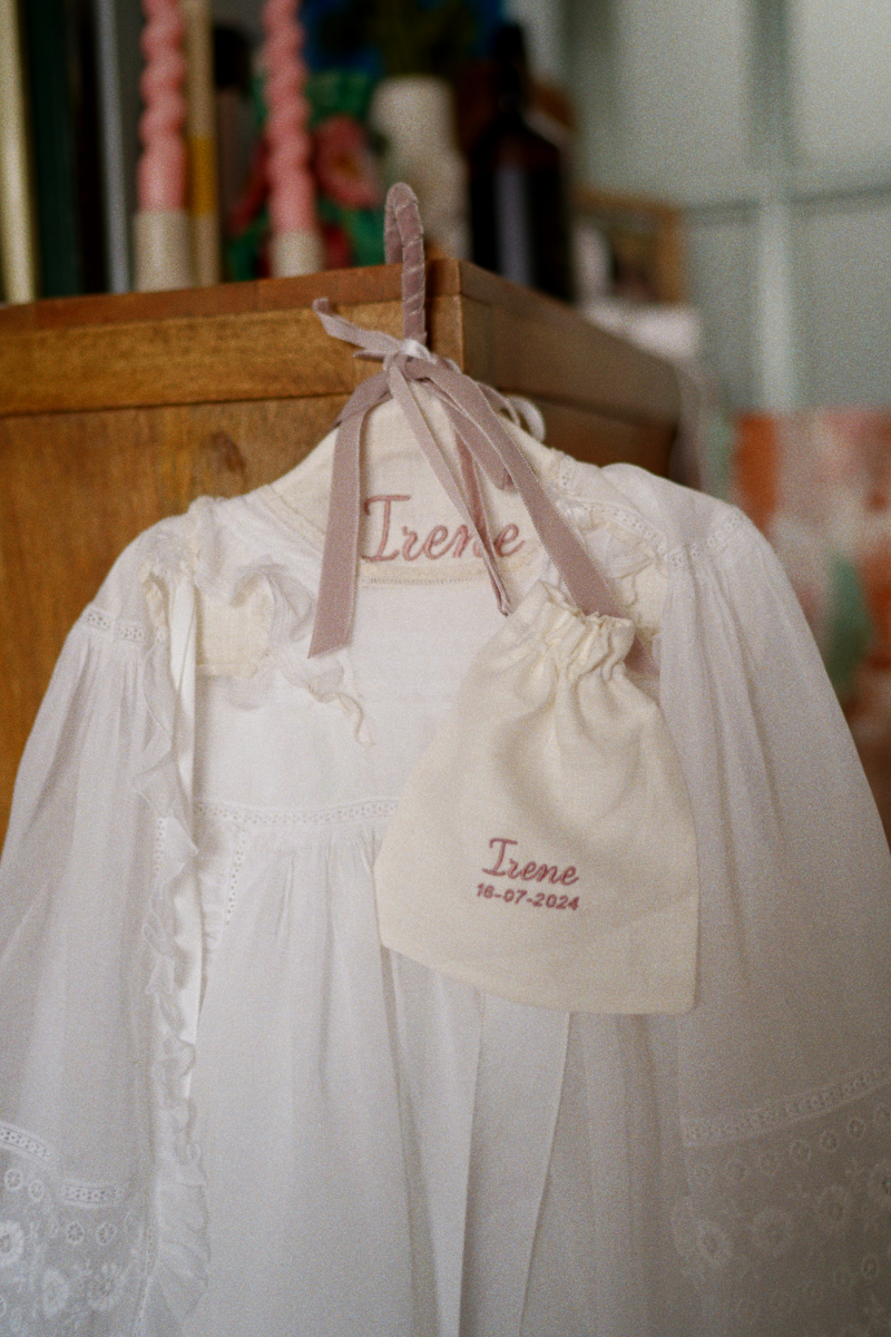 Embroidered Christening Hanger