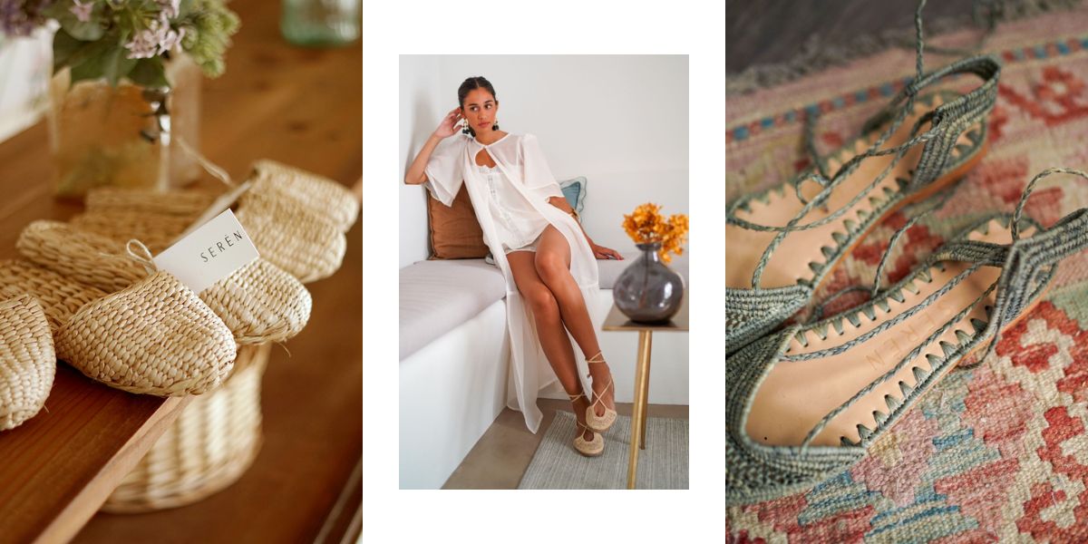 Zapatillas tejidas para mujer