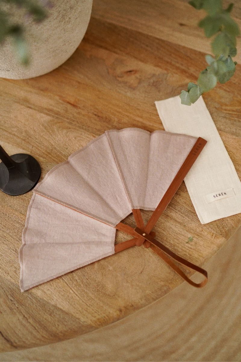 Abanico Petra Rosa Palo