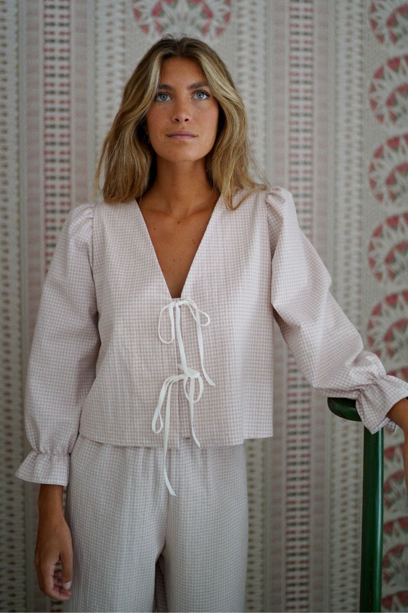 Pijama Jane Rosa Palo Largo